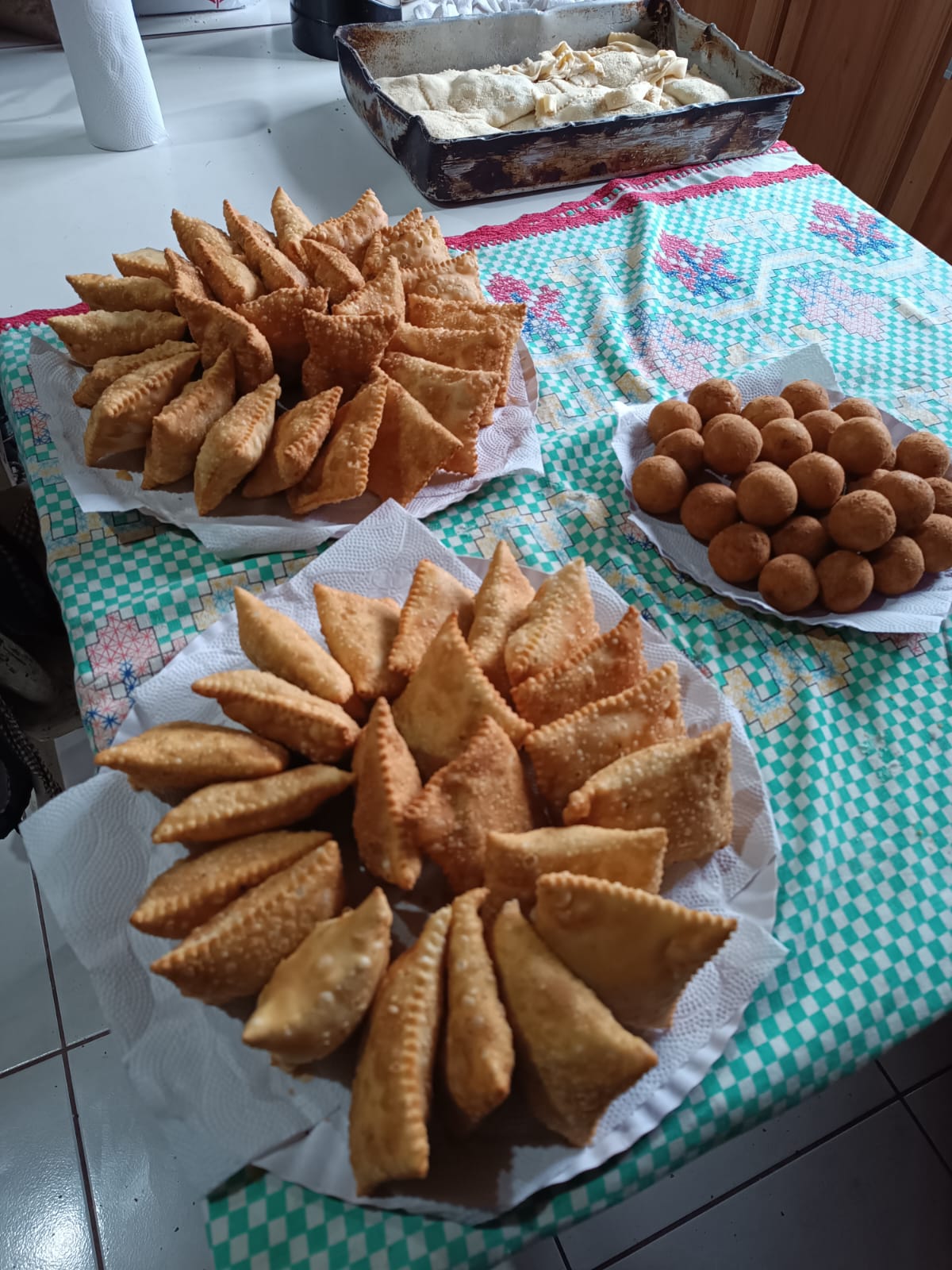 Variedade de salgados
